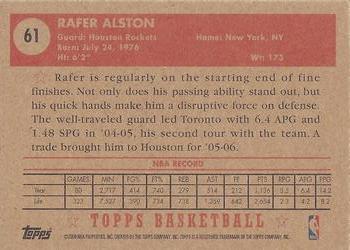 2005-06 Topps 1952 Style #61 Rafer Alston Back