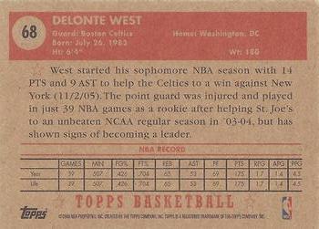 2005-06 Topps 1952 Style #68 Delonte West Back