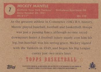 2005-06 Topps 1952 Style #7 Mickey Mantle Back