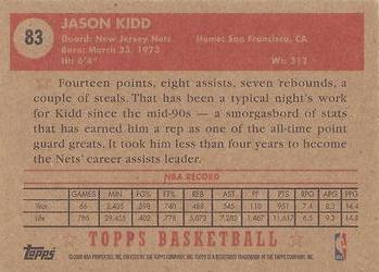 2005-06 Topps 1952 Style #83 Jason Kidd Back