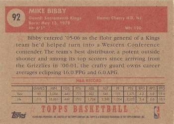 2005-06 Topps 1952 Style #92 Mike Bibby Back