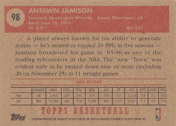 2005-06 Topps 1952 Style #98 Antawn Jamison Back