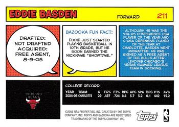 2005-06 Bazooka #211 Eddie Basden Back