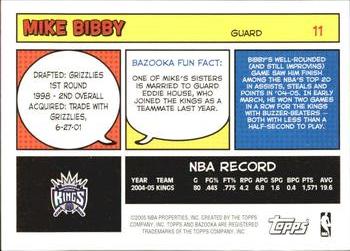 2005-06 Bazooka #11 Mike Bibby Back