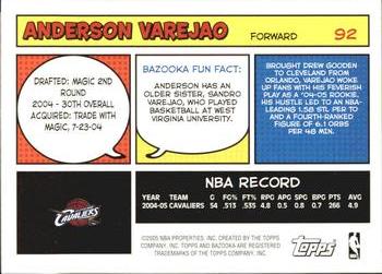 2005-06 Bazooka #92 Anderson Varejao Back