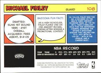 2005-06 Bazooka #108 Michael Finley Back