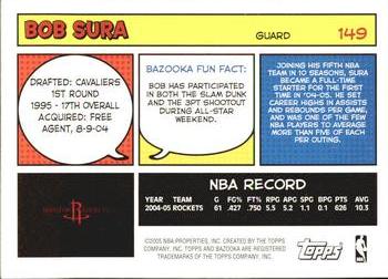 2005-06 Bazooka #149 Bob Sura Back