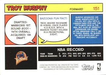 2005-06 Bazooka #151 Troy Murphy Back