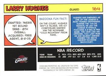 2005-06 Bazooka #164 Larry Hughes Back