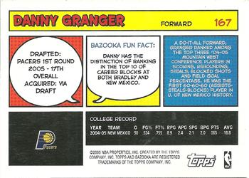 2005-06 Bazooka #167 Danny Granger Back