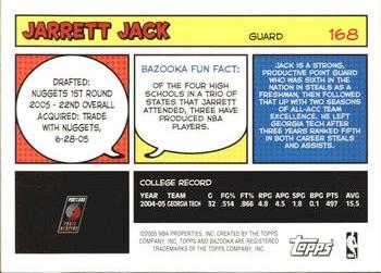 2005-06 Bazooka #168 Jarrett Jack Back