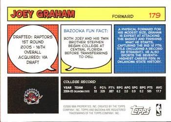 2005-06 Bazooka #179 Joey Graham Back