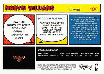 2005-06 Bazooka #180 Marvin Williams Back