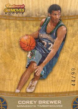 2007-08 Topps Trademark Moves - Orange #55 Corey Brewer Front