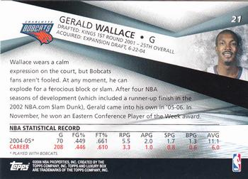 2005-06 Topps Luxury Box #21 Gerald Wallace Back