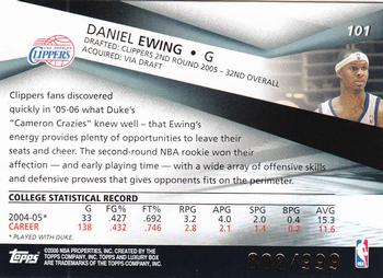 2005-06 Topps Luxury Box #101 Daniel Ewing Back