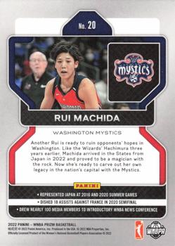 2022 Panini Prizm WNBA #20 Rui Machida Back