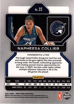 2022 Panini Prizm WNBA #22 Napheesa Collier Back