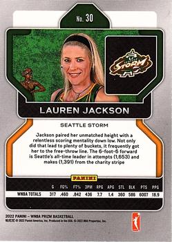 2022 Panini Prizm WNBA #30 Lauren Jackson Back