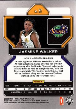 2022 Panini Prizm WNBA #37 Jasmine Walker Back