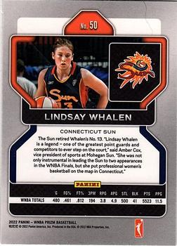 2022 Panini Prizm WNBA #50 Lindsay Whalen Back