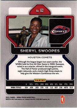 2022 Panini Prizm WNBA #62 Sheryl Swoopes Back