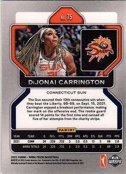 2022 Panini Prizm WNBA #75 DiJonai Carrington Back