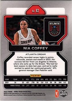 2022 Panini Prizm WNBA #82 Nia Coffey Back