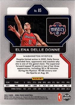 2022 Panini Prizm WNBA #85 Elena Delle Donne Back