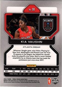 2022 Panini Prizm WNBA #98 Kia Vaughn Back