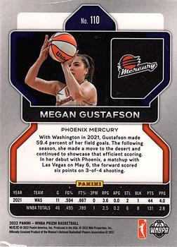 2022 Panini Prizm WNBA #110 Megan Gustafson Back