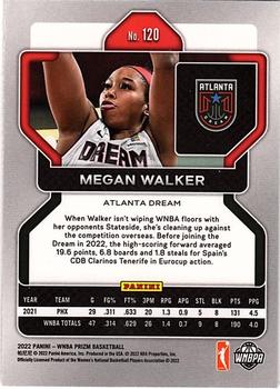 2022 Panini Prizm WNBA #120 Megan Walker Back