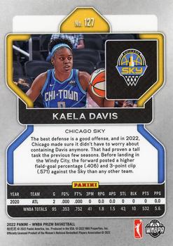 2022 Panini Prizm WNBA #127 Kaela Davis Back