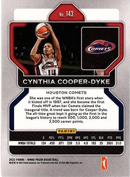 2022 Panini Prizm WNBA #143 Cynthia Cooper-Dyke Back