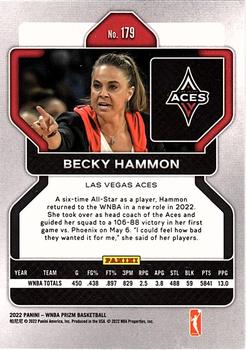 2022 Panini Prizm WNBA #179 Becky Hammon Back