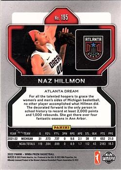 2022 Panini Prizm WNBA #195 Naz Hillmon Back