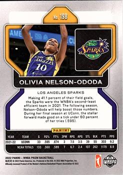 2022 Panini Prizm WNBA #198 Olivia Nelson-Ododa Back