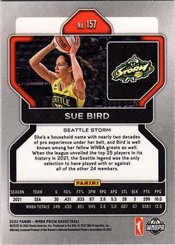 2022 Panini Prizm WNBA #157 Sue Bird Back