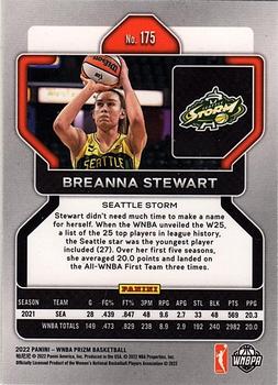 2022 Panini Prizm WNBA #175 Breanna Stewart Back
