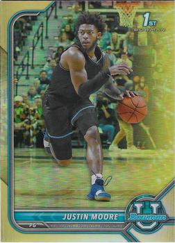 2021-22 Bowman University - Gold #56 Justin Moore Front