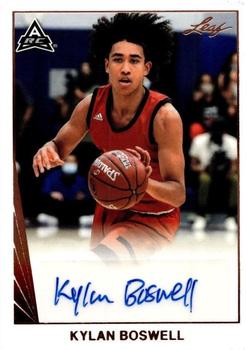2021-22 Leaf Memories - 1990 Base Autographs Bronze #BA-KB3 Kylan Boswell Front