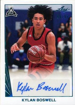 2021-22 Leaf Memories - 1990 Base Autographs Platinum #BA-KB3 Kylan Boswell Front