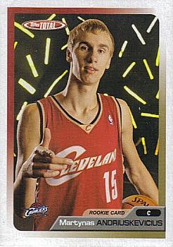 2005-06 Topps Total #240 Martynas Andriuskevicius Front