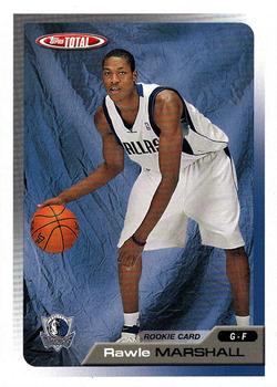 2005-06 Topps Total #286 Rawle Marshall Front