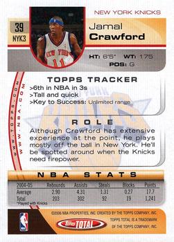 2005-06 Topps Total #39 Jamal Crawford Back