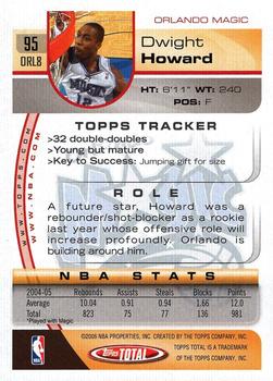 2005-06 Topps Total #95 Dwight Howard Back