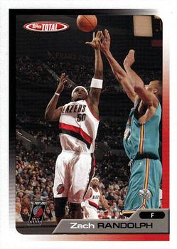2005-06 Topps Total #97 Zach Randolph Front