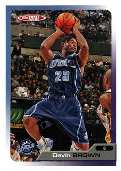 2005-06 Topps Total #280 Devin Brown Front
