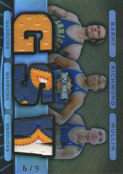 2007-08 Topps Triple Threads - Relics Combos Sepia #TTRC27 Rick Barry / Mitch Richmond / Chris Mullin Front