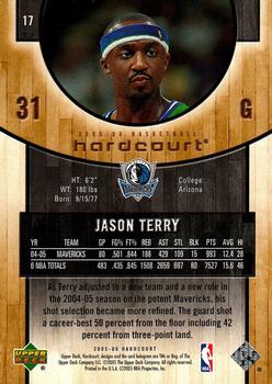 Jason Terry autographed Basketball Card (Dallas Mavericks) 2005 Upper Deck  Hardcourt #17